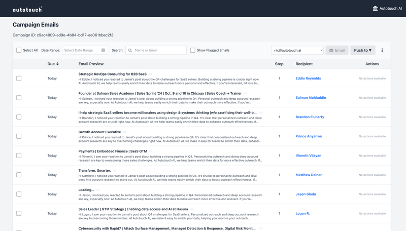 screenshot of Autotouch AI